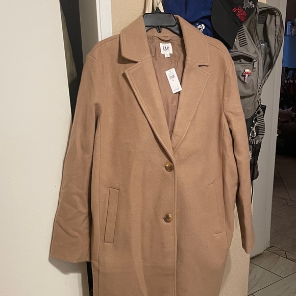 GAP Factory Camel Blazer with Gold Buttons - Picture 6 of 9